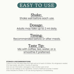 Illustration of 2 ml daily dosage for moringa drops
