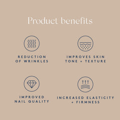 Illustration of hair, skin & nails benefits