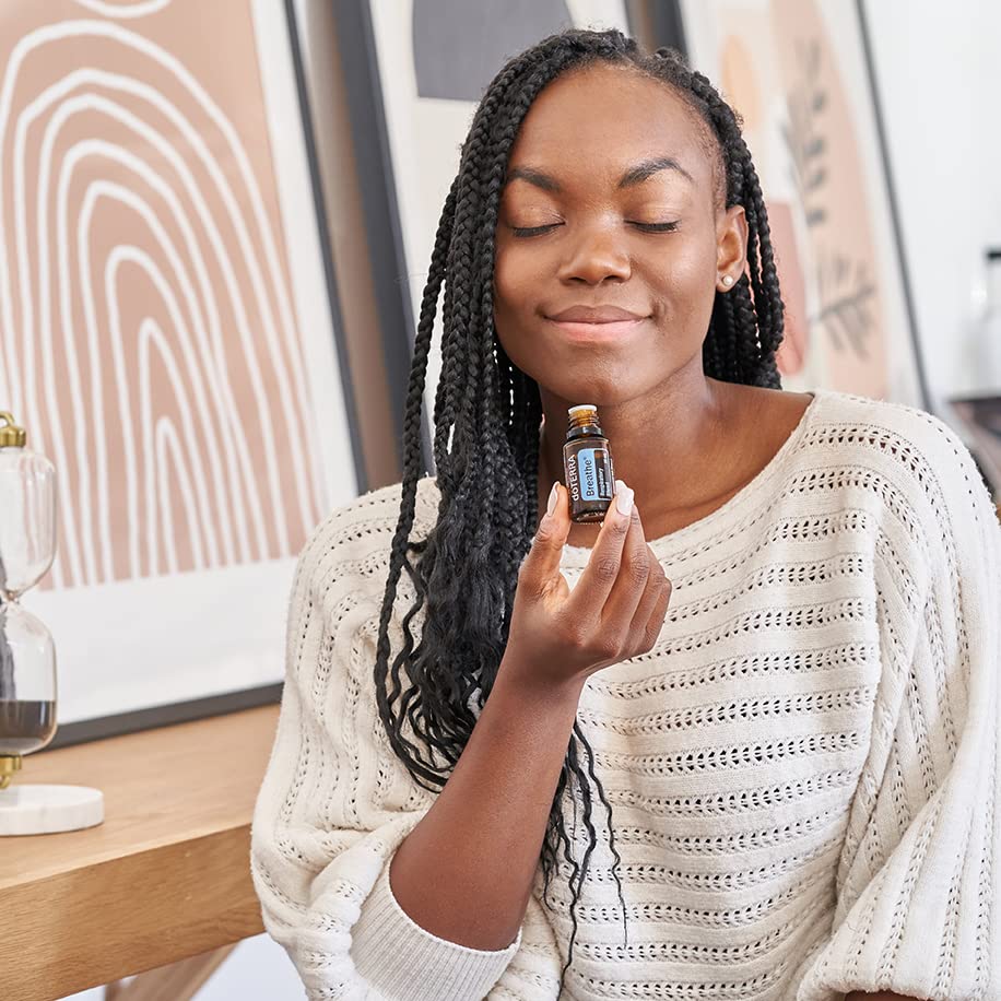 Diffusing doTERRA Breathe at night for restful sleep