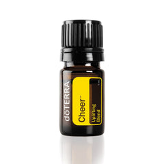 Front view of doTERRA Cheer Uplifting Blend 5 mL bottle