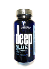 doTERRA Deep Blue Polyphenol Complex bottle supports occasional muscle comfort