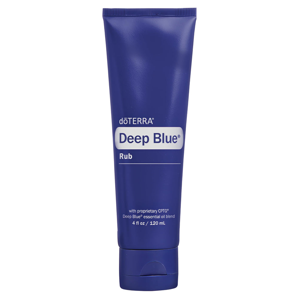 doTERRA Deep Blue Rub jar and packaging close-up