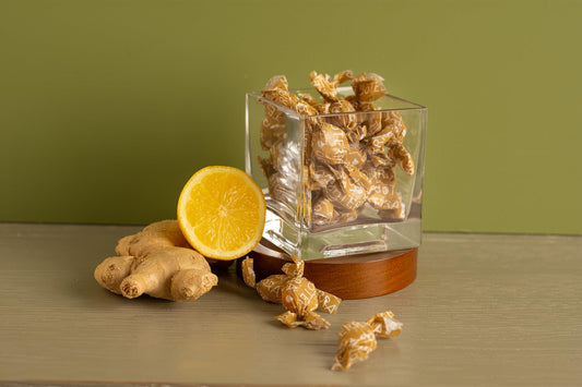 Side view of the 2-pack package of doTERRA Ginger Throat Digestive Drops