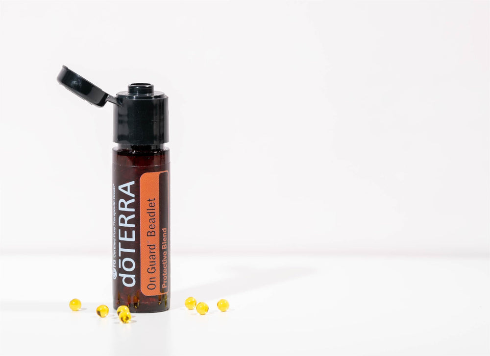 Close-up of doTERRA On Guard beadlets