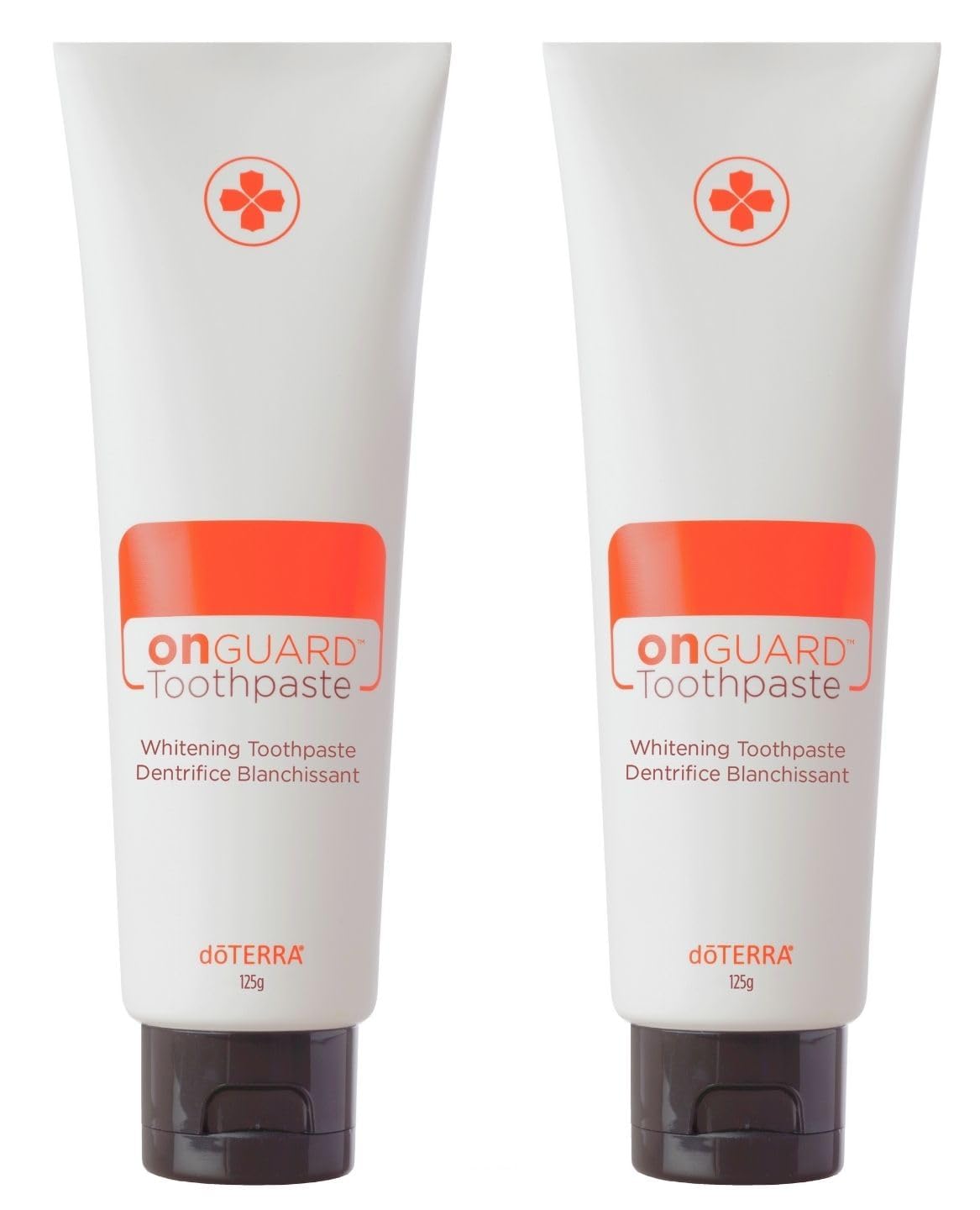 Front view of doTERRA On Guard Natural Whitening Toothpaste 2-pack