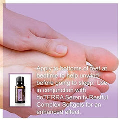 One to two drops of Serenity oil on the hands for inhalation