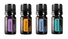 doTERRA Travel Kit: Lavender, Wild Orange, Peppermint and AromaTouch bottles