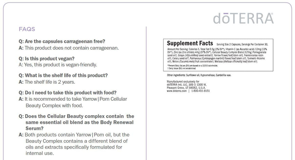 Capsule close-up shot highlighting CPTG essential oils