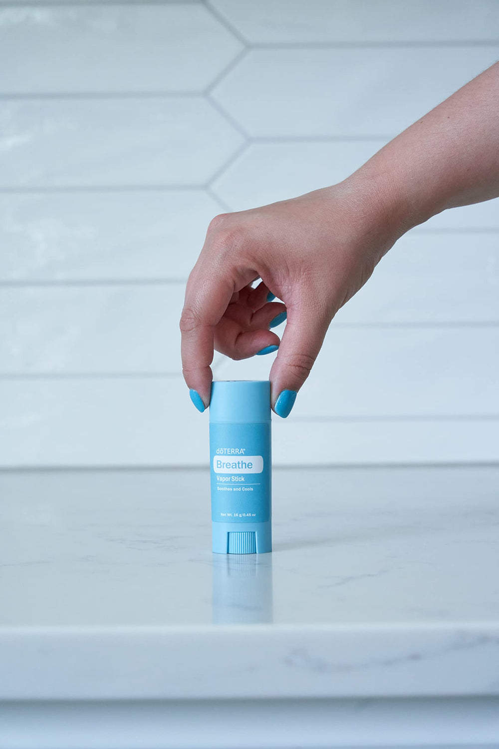 Close-up of the doTERRA Breathe Vapor Stick wand