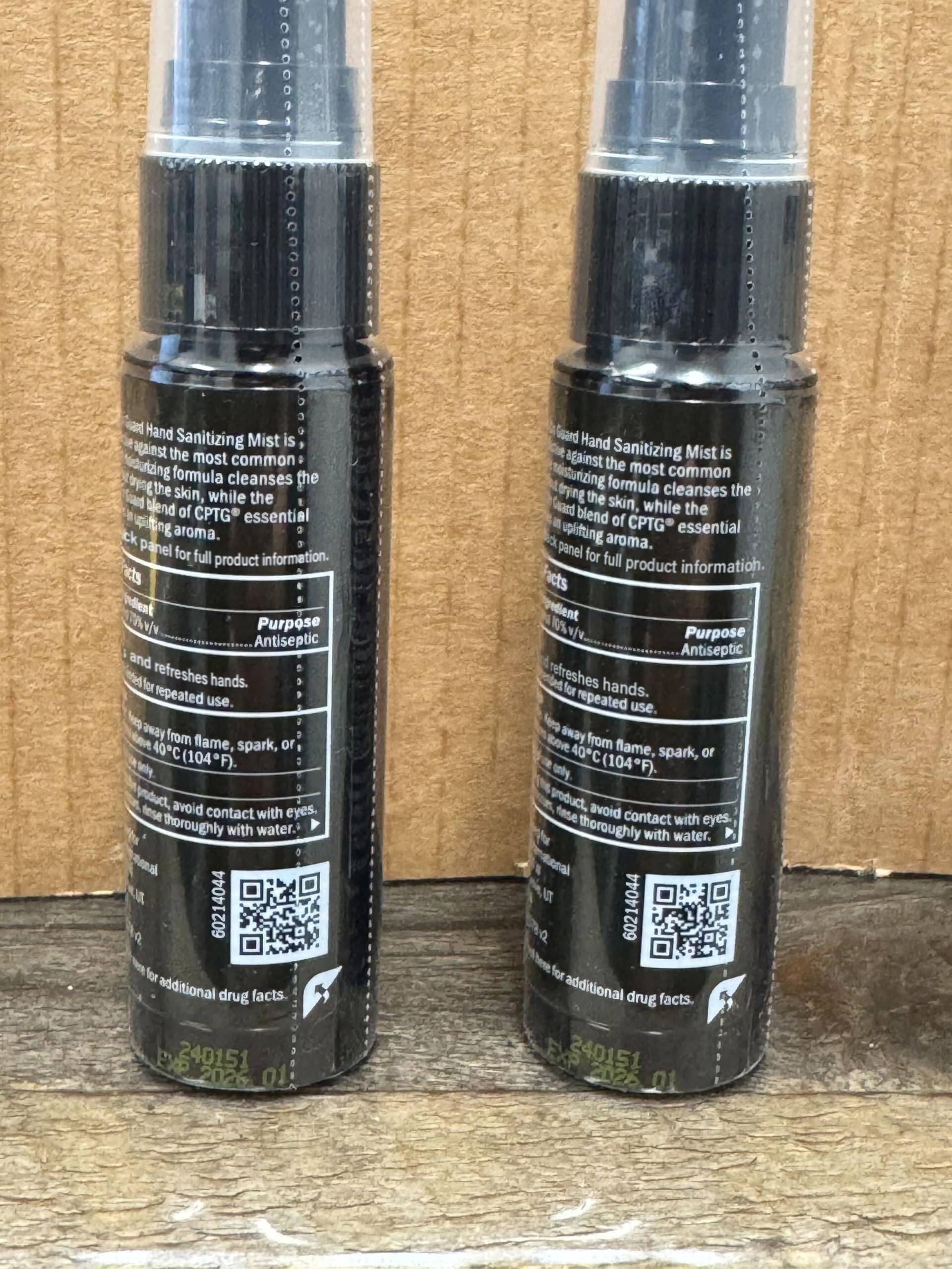Label and ingredients of On Guard Sanitizing Mist