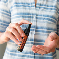 Close-up of mist bottle and label