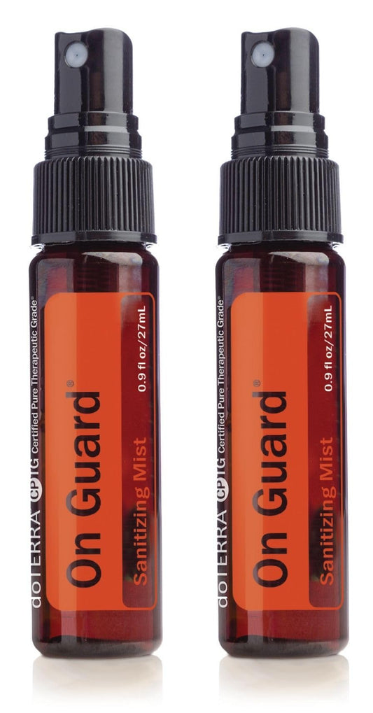 Front view of doTERRA On Guard Sanitizing Mist 27mL 2-Pack