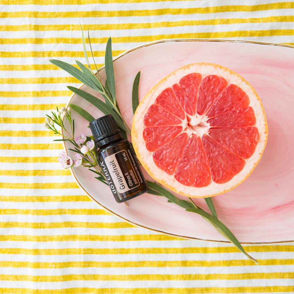 Aromatherapy diffuser with doTERRA Grapefruit Essential Oil aroma