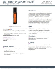 Citrus and herbal notes associated with Motivate Touch