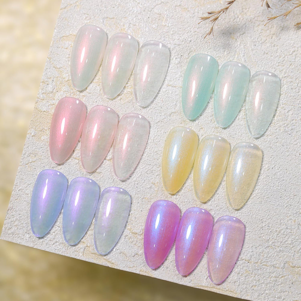 Double Rhythm Yellow jelly gel polish for sunny nail art.