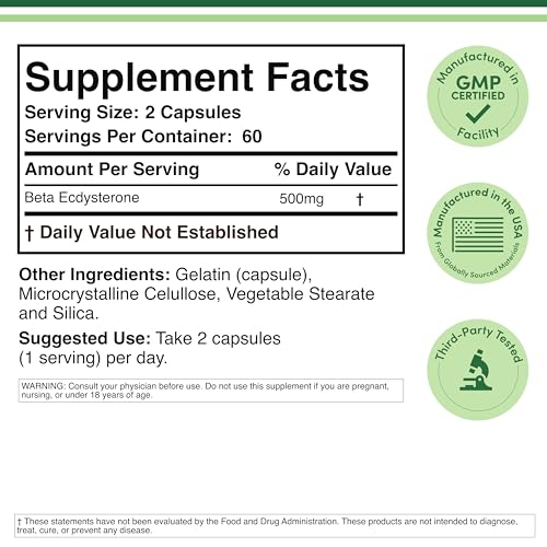 Double Wood Beta Ecdysterone capsules close-up highlighting plant-based anabolic potential