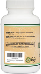 Double Wood Beta Ecdysterone nutrition label close-up for informed use
