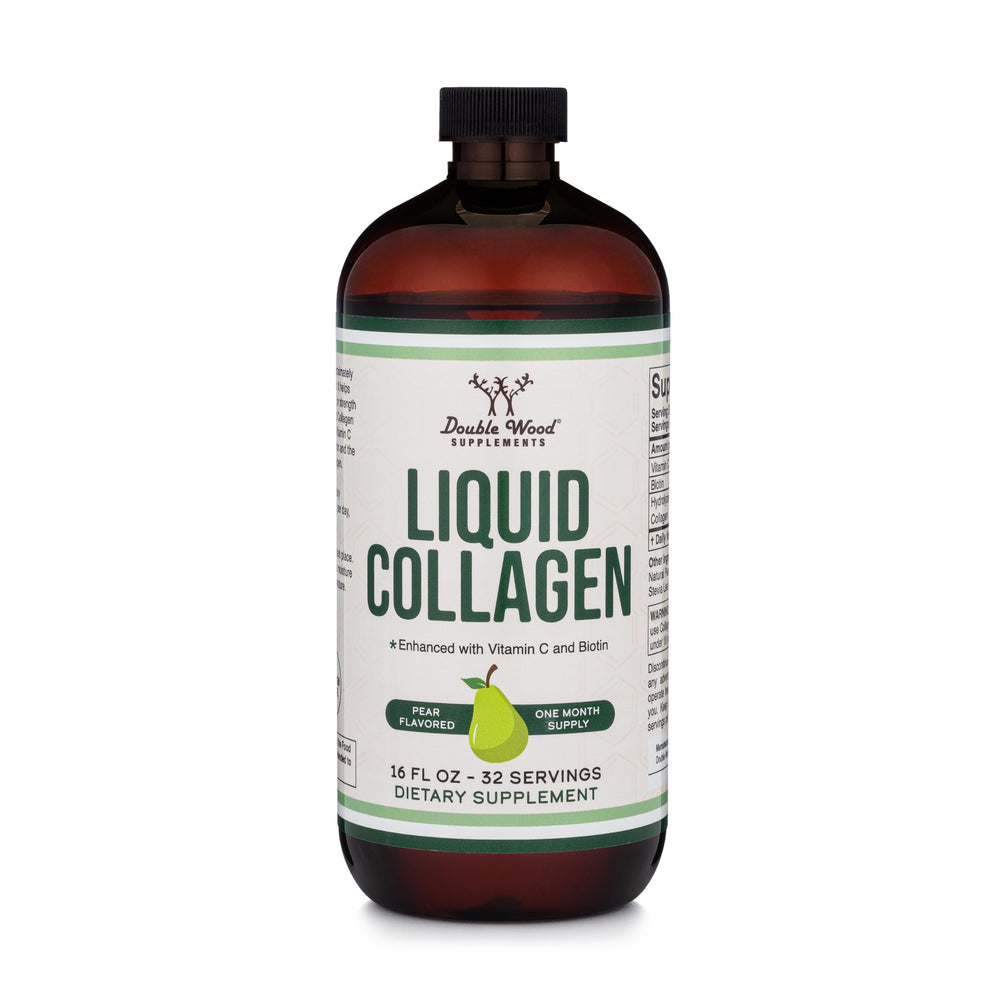 Front view of Double Wood Liquid Collagen bottle