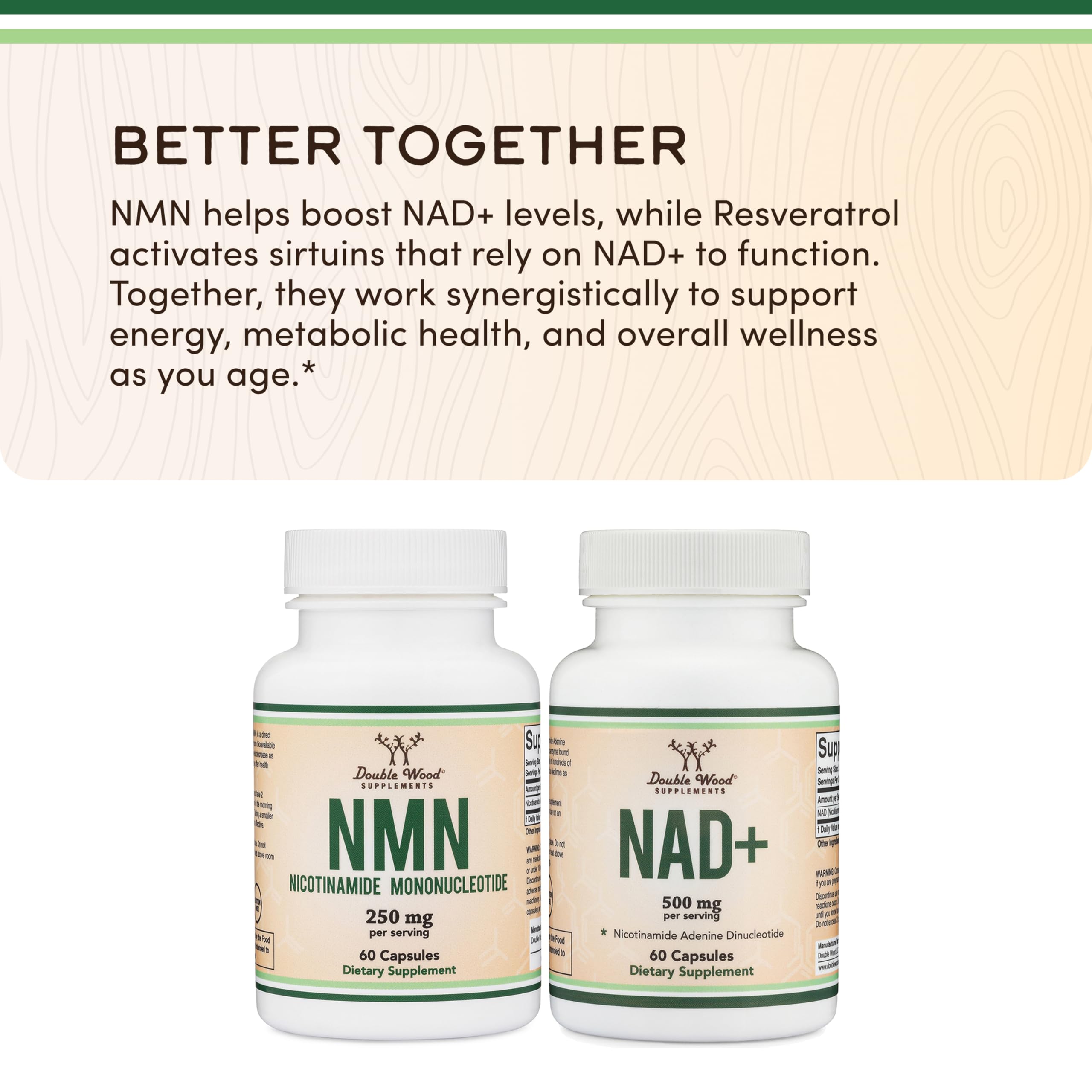 Globally sourced ingredients graphic for NMN