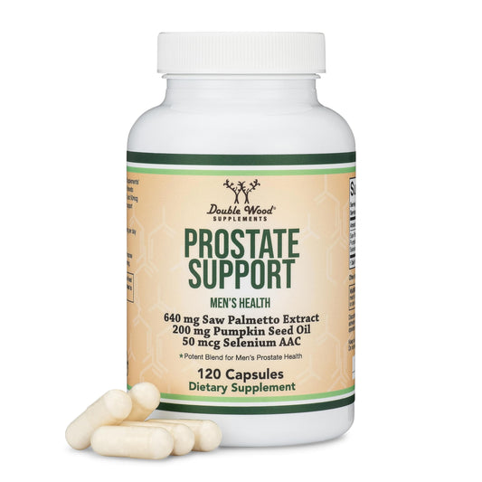 Double Wood Prostate Support bottle with 120 capsules