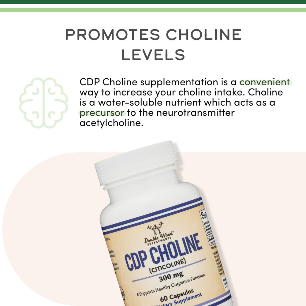 Third-party testing badge for Double Wood CDP Choline