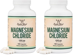 Double Wood Magnesium Chloride bottle with 1,000 mg per serving for daily mineral support.