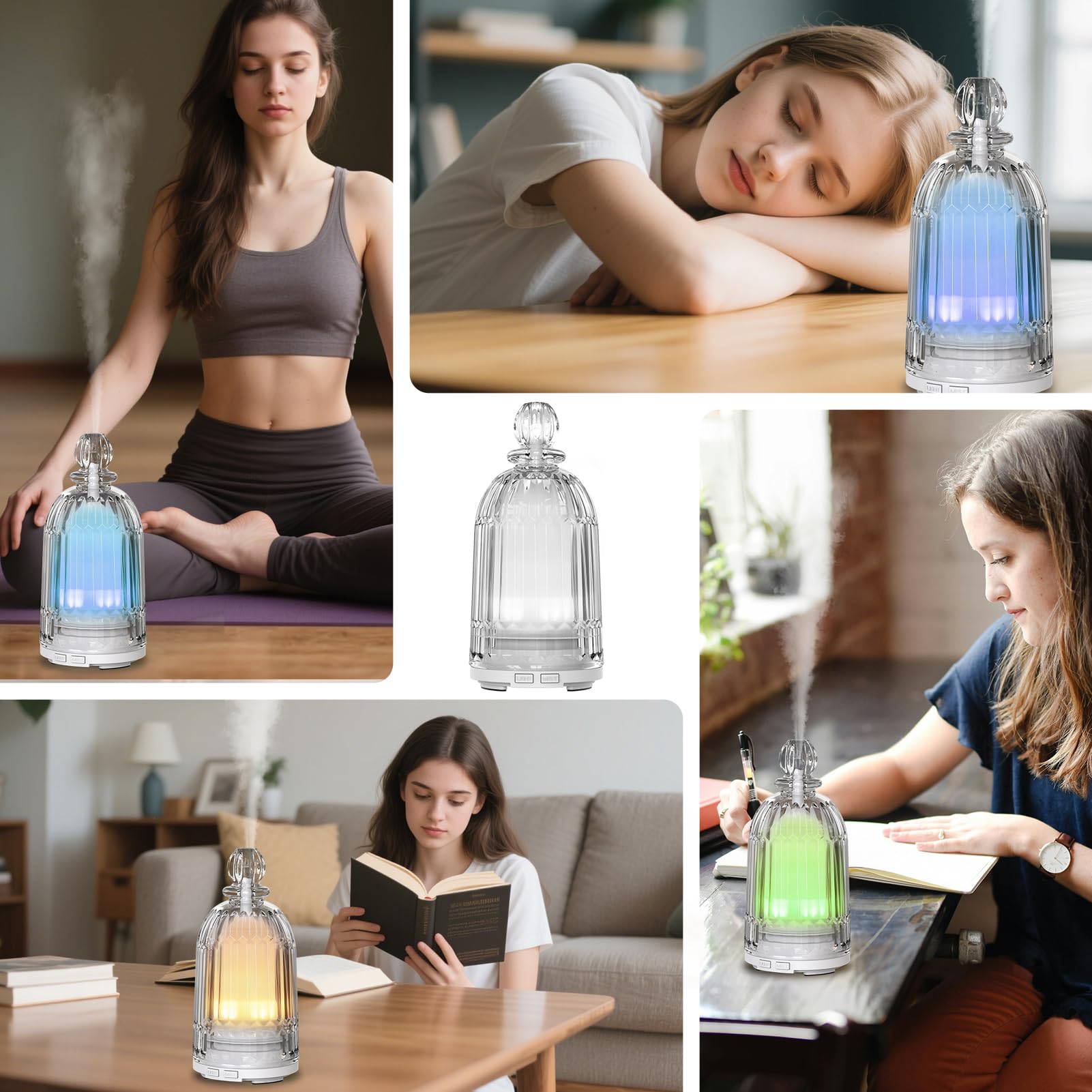 DOUDING diffuser placed in a bedroom setup