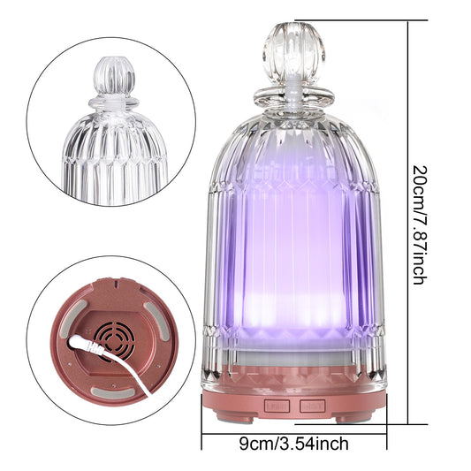 Close-up of glass cover and BPA-free plastic reservoir