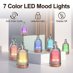 Bronze-base diffuser showcasing 7-color LED lights