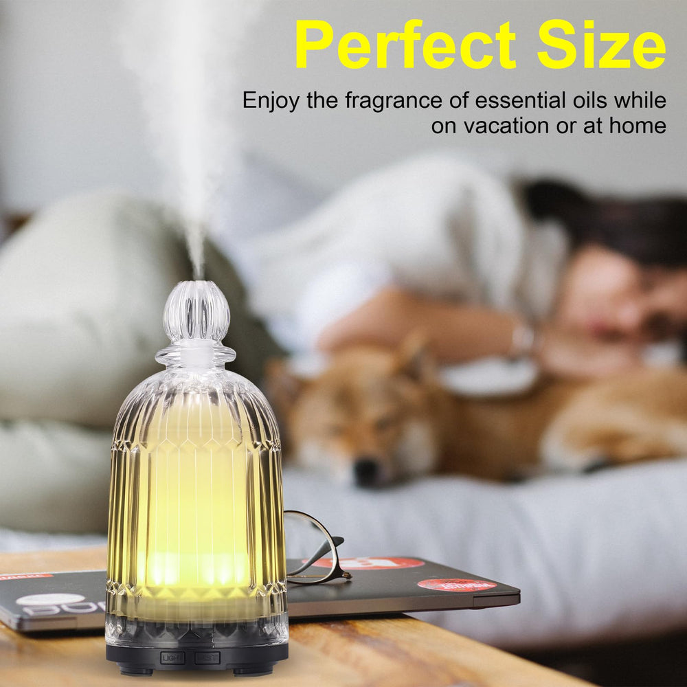Diffuser placed in a modern home office setting