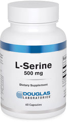 Front view of Douglas Laboratories L-Serine 60 capsules bottle
