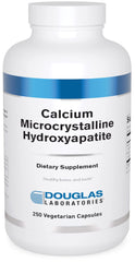 Douglas Laboratories Calcium Microcrystalline Hydroxyapatite bottle front supports bone and teeth health.