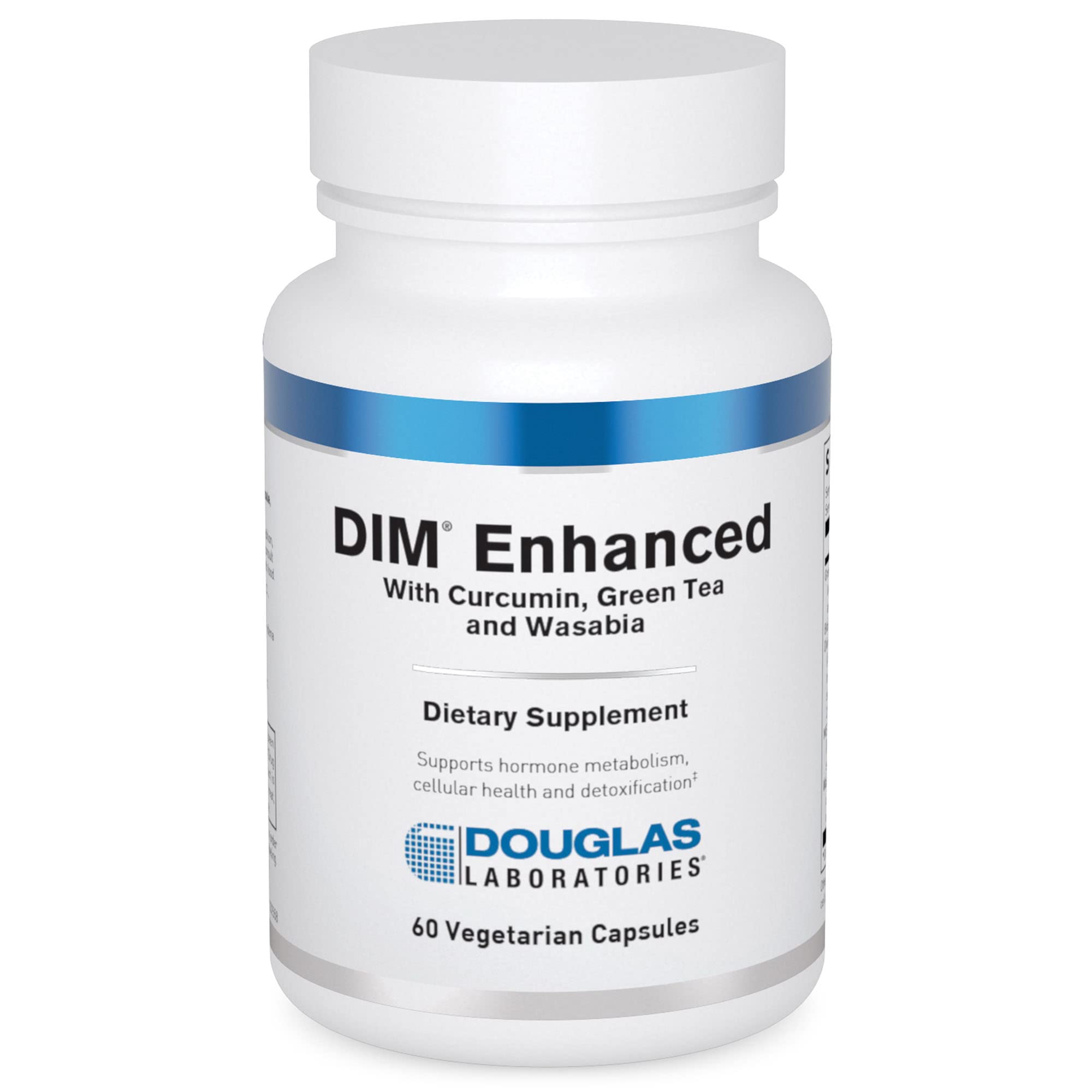 Bottle label showing 125 mg microencapsulated DIM per capsule