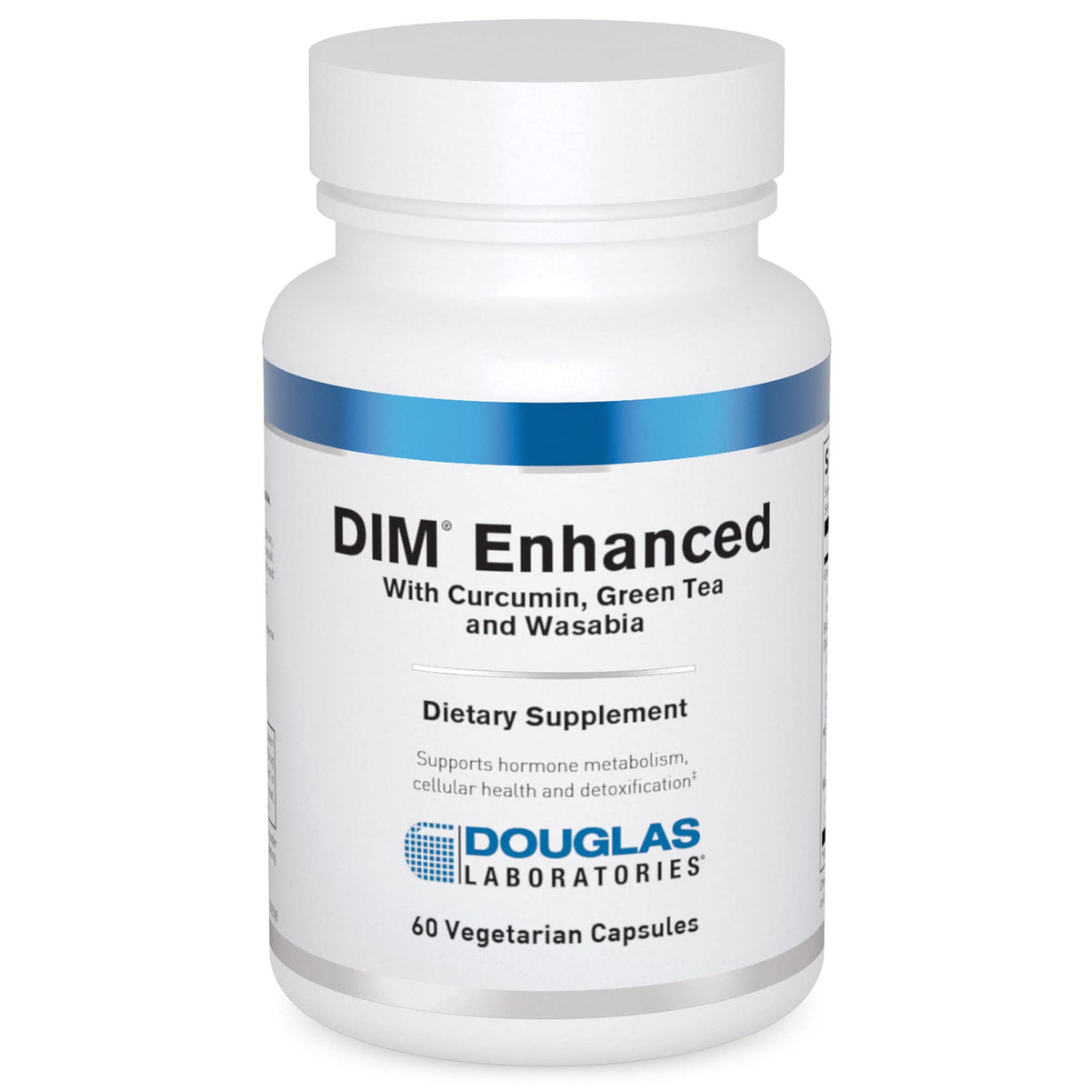Bottle label showing 125 mg microencapsulated DIM per capsule