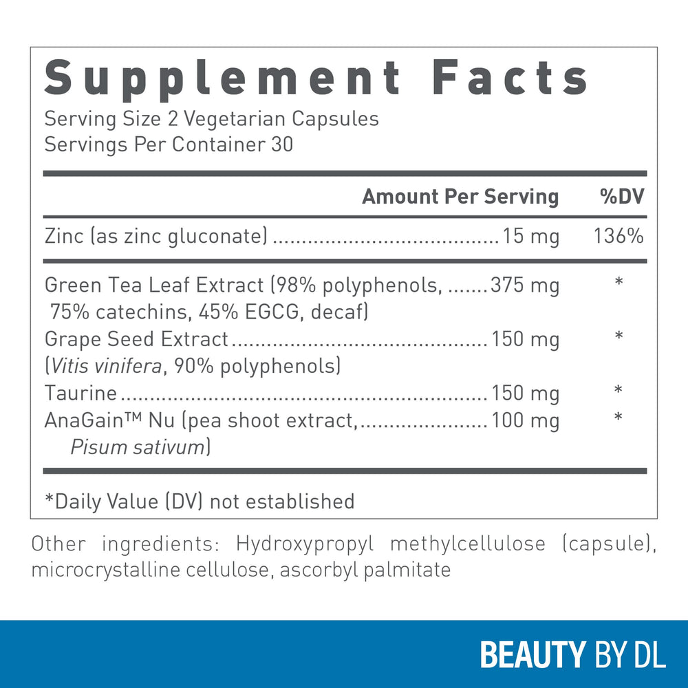 Close-up of Hair Growth+ capsules