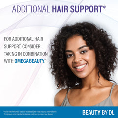 60 vegetarian capsules label on Hair Growth+ bottle