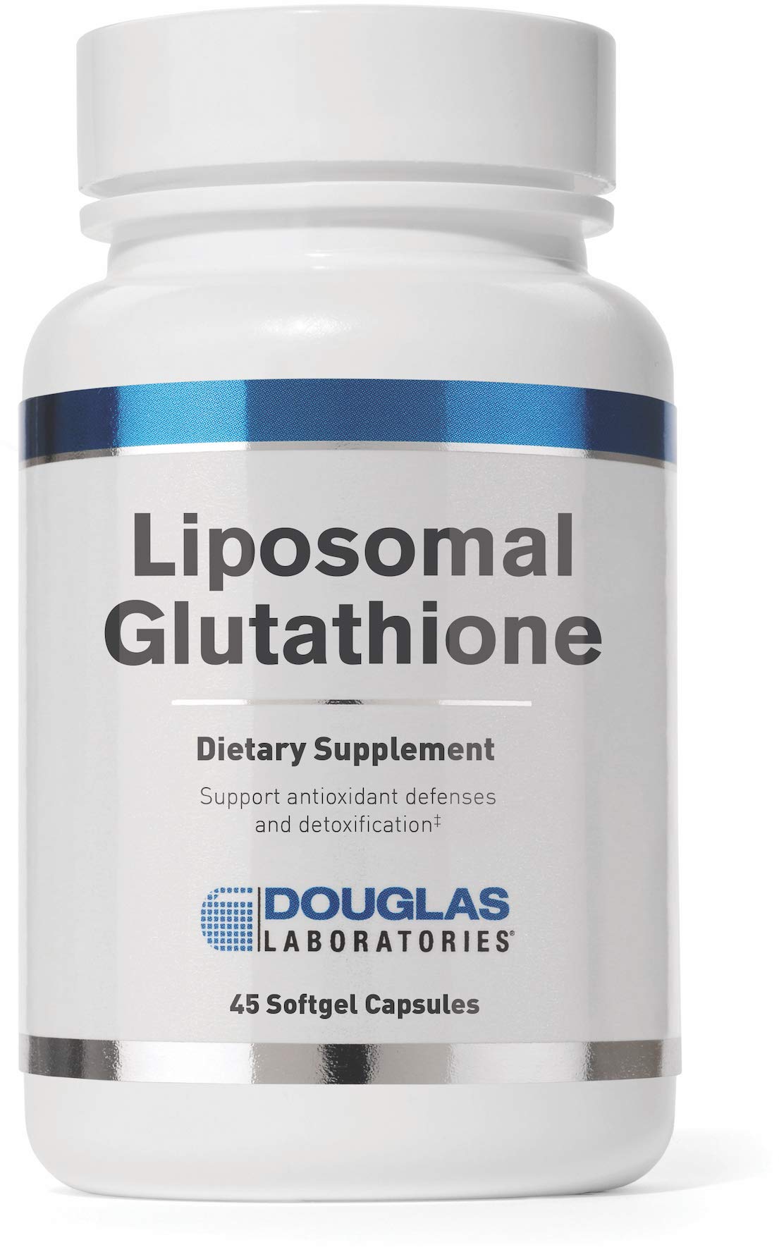 Douglas Laboratories Liposomal Glutathione bottle on white background