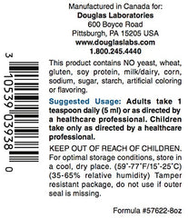 Serving size and supplement facts on bottle
