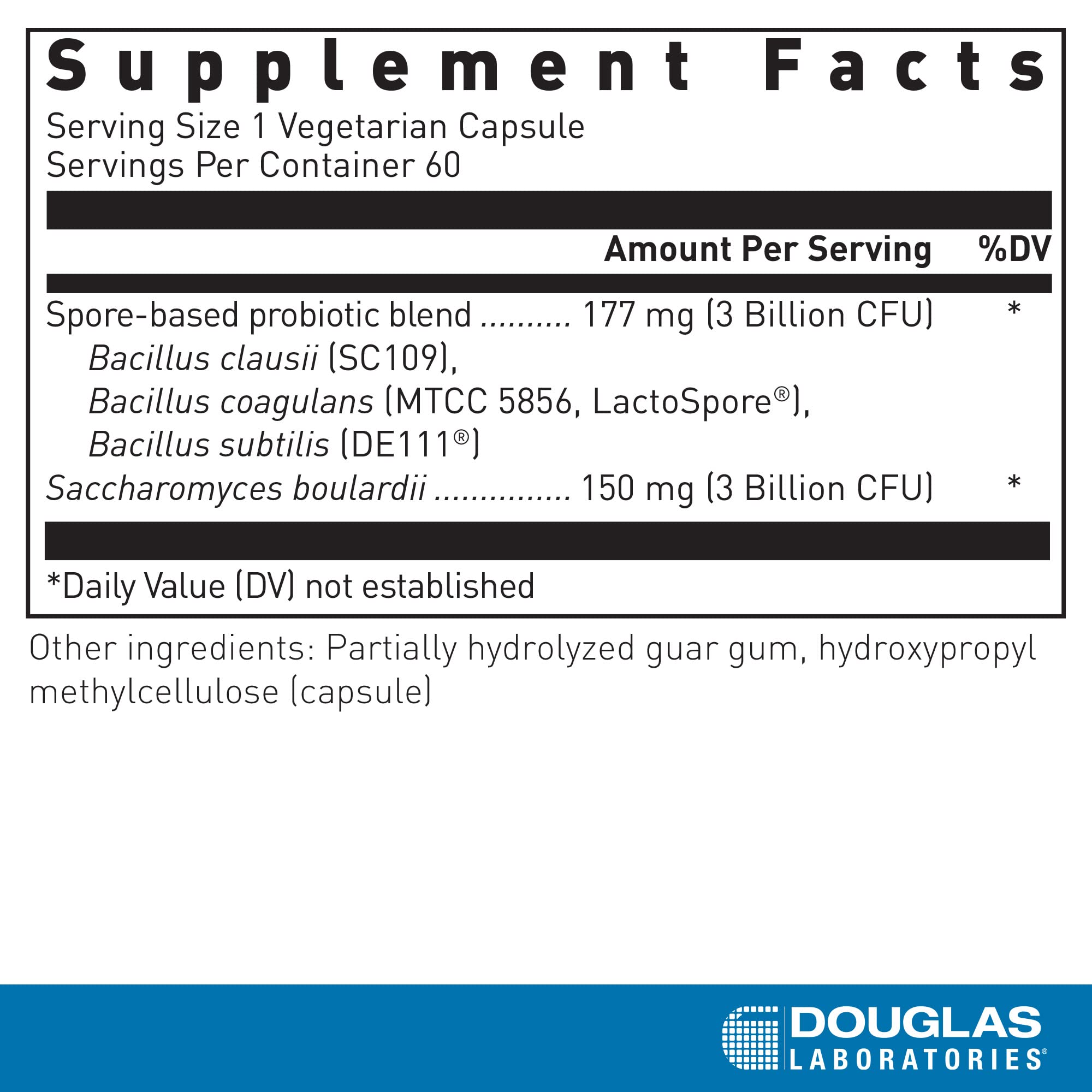 Close-up of Multi-Probiotic Spore + SBC bottle