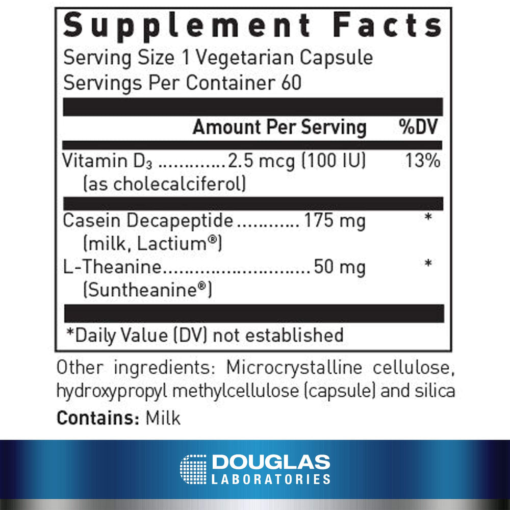 Sereniten Plus bottle label detail