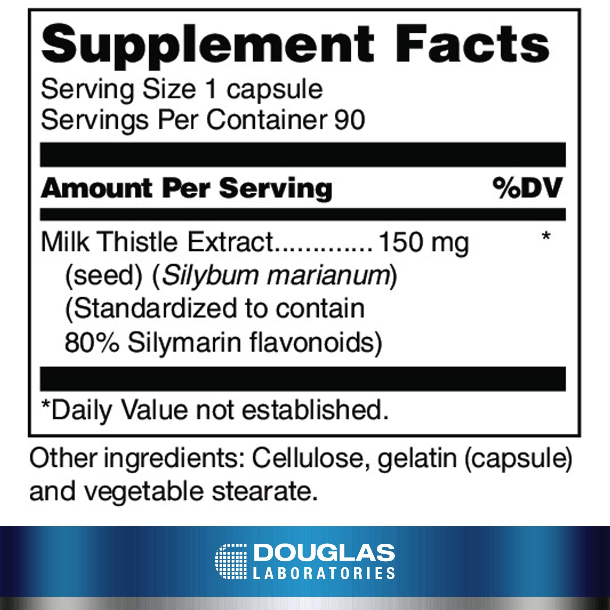 Close-up of Silymarin Milk Thistle capsules in bottle