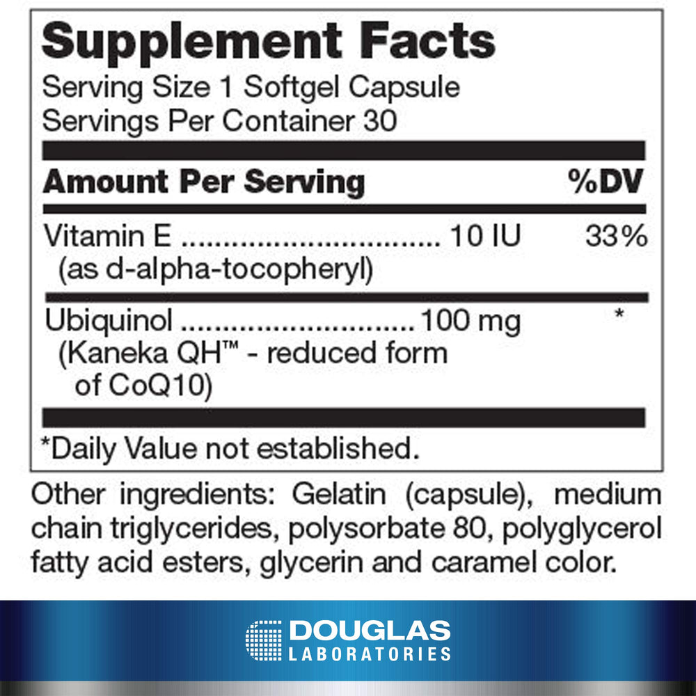 Ubiquinol-QH product label artwork