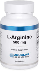 Douglas Laboratories L-Arginine 500 mg 60 capsules bottle