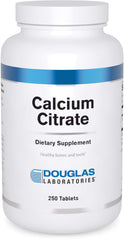 Douglas Laboratories Calcium Citrate bottle with 250 tablets