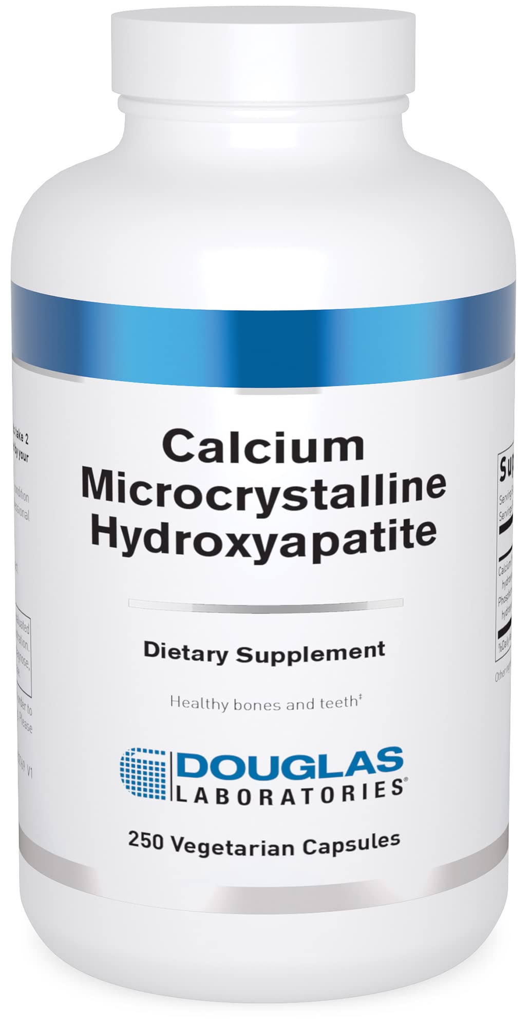 Douglas Laboratories Calcium Microcrystalline Hydroxyapatite bottle label