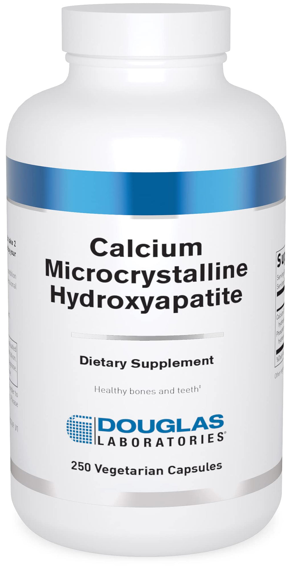 Douglas Laboratories Calcium Microcrystalline Hydroxyapatite bottle label