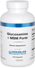 Bottle of Douglas Laboratories Glucosamine + MSM Forte with 120 capsules