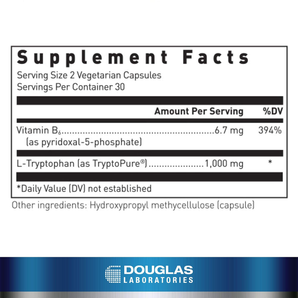 L-Tryptophan product label detail - Douglas Laboratories