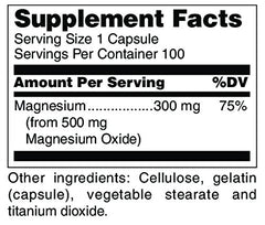 Pack shot of Magnesium Oxide 100 Capsules by Douglas Laboratories