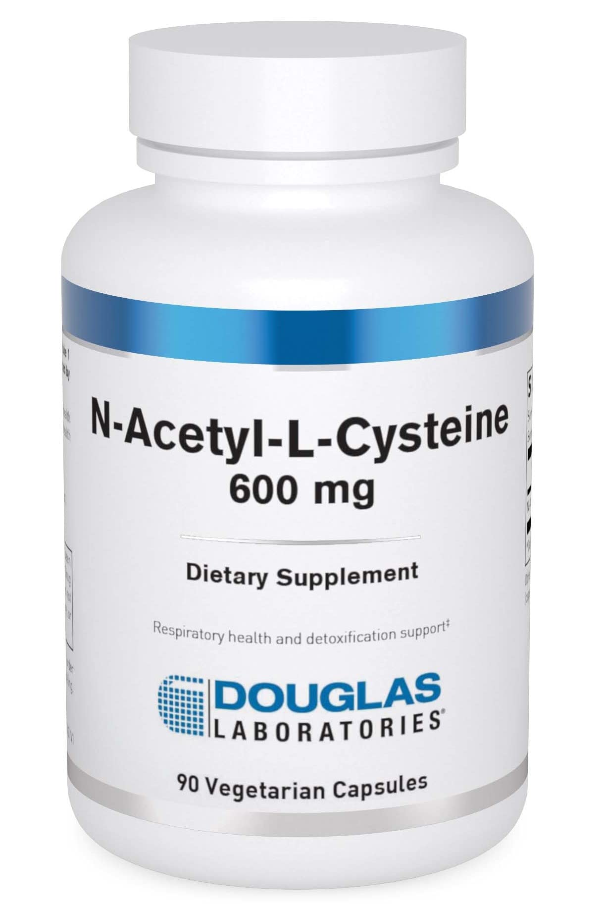 Bottle of Douglas Laboratories N-Acetyl-L-Cysteine 600 mg with 90 vegetarian capsules